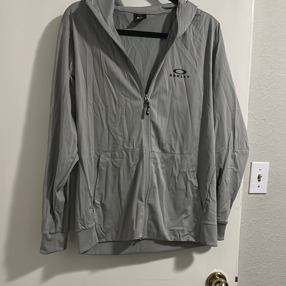 Oakley Light Gray Hooded Jacket